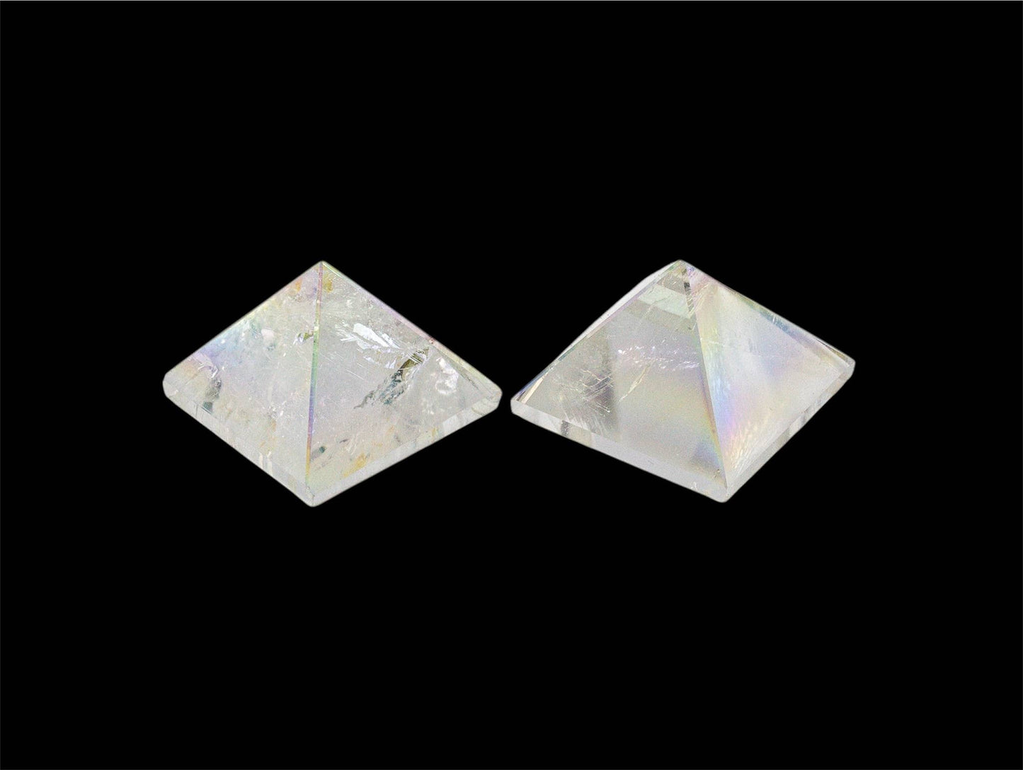 Aura Quartz Crystal Pyramid
