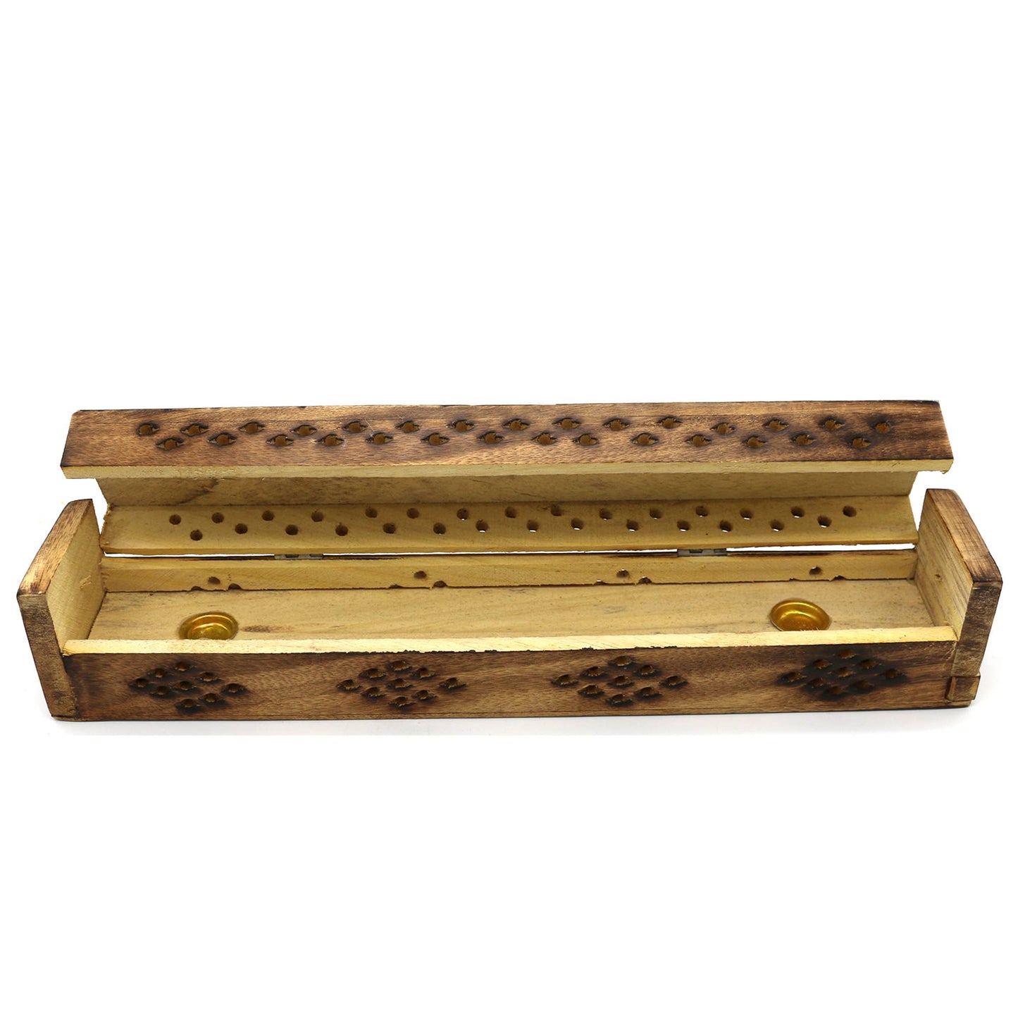 Wooden Incense Burner Box - Celestial Phases