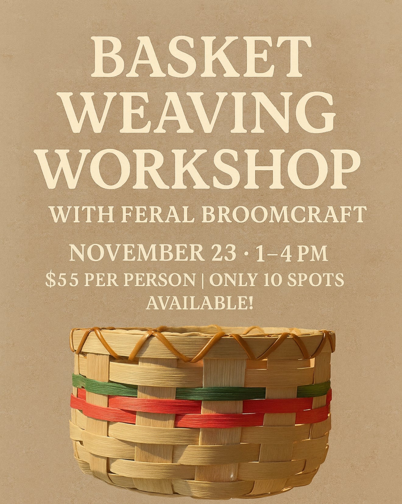 Basket Weaving Workshop With Feral Broomcraft
