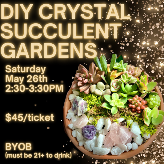 DIY Crystal Succulent Garden
