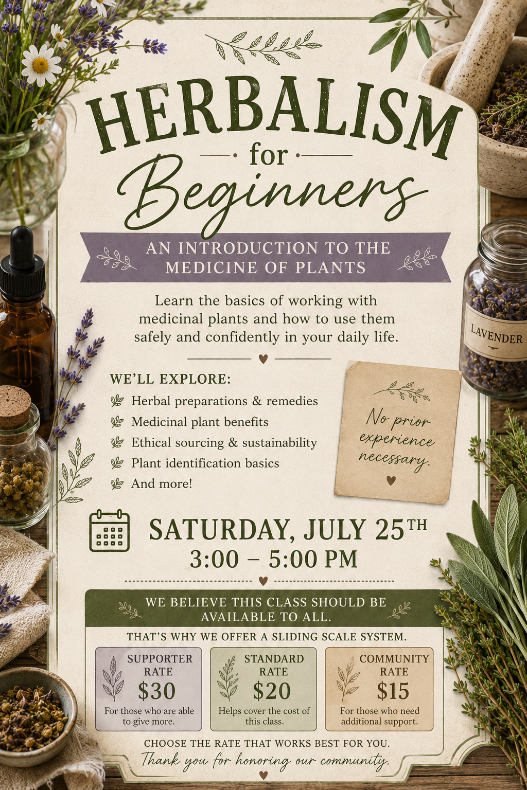 Herbalism For Beginners with Dawn Selene Herbal