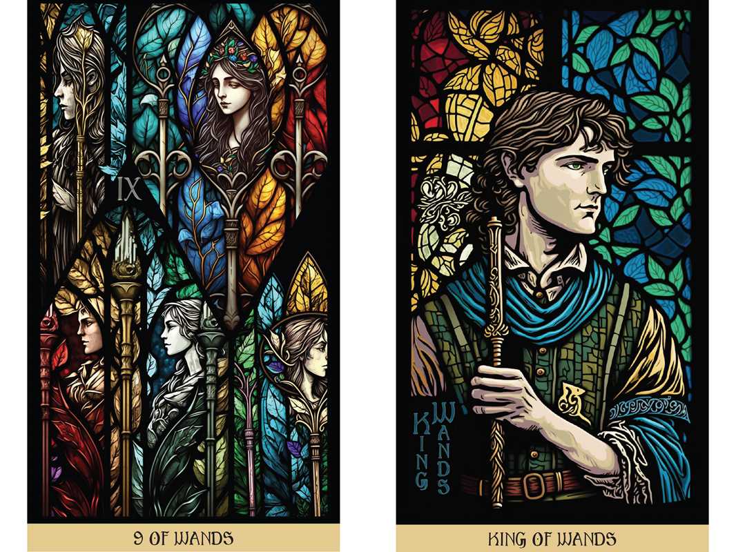 Stained Glass Tarot by James Edward: Flashcards; 336 pages / English