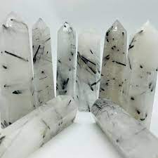 Black Tourmaline & Quartz Tower
