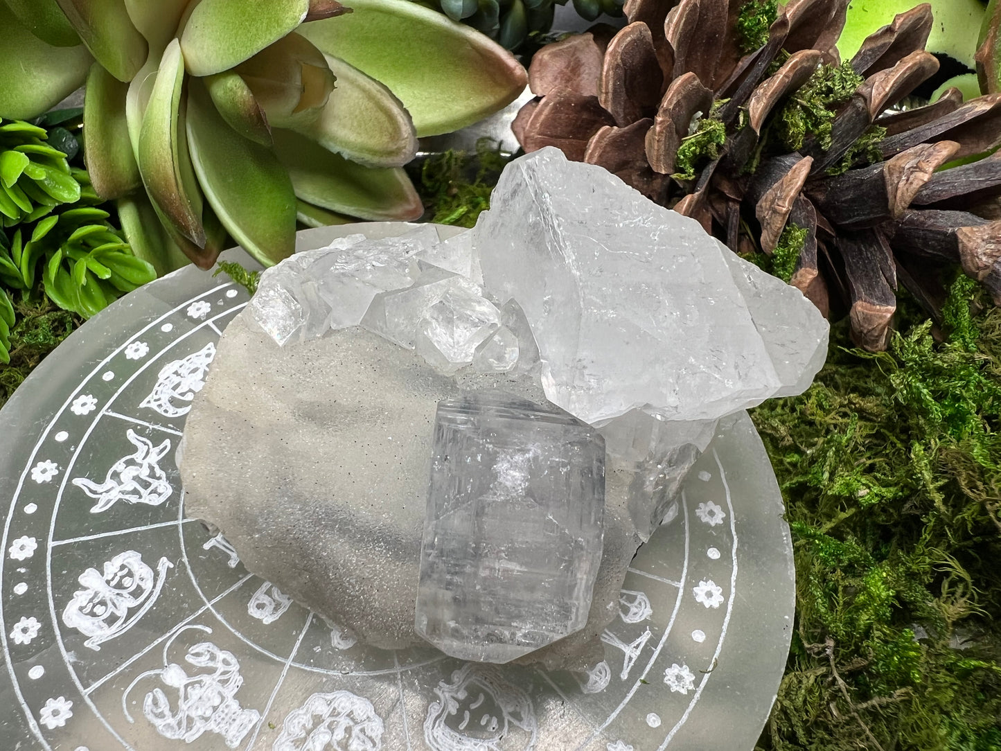 Apophyllite Cluster