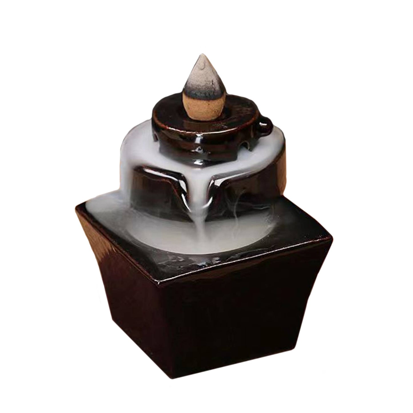 Geometric Ceramic Backflow Incense Cone Burner