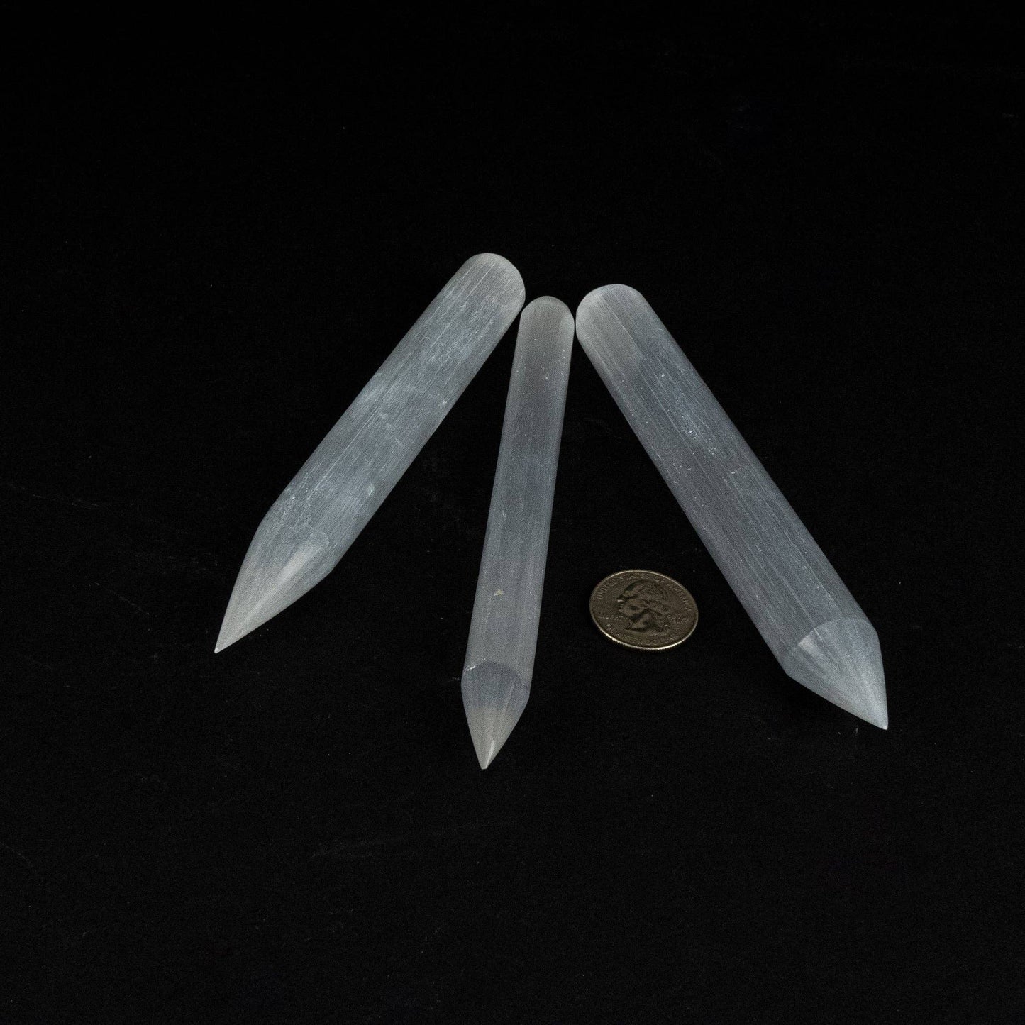 Selenite Pencil Point Wand