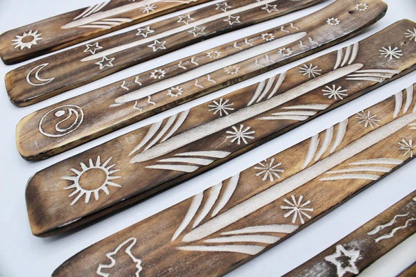 White Washed Incense Holder