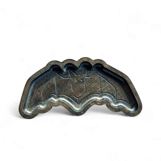 Bat Tray, Wooden Catchall, Gothic Home Decor, Crystal Dish: Black