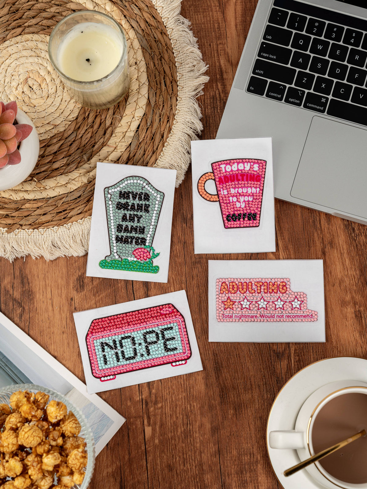 Diamond Art Sticker Pack — Barely Adulting