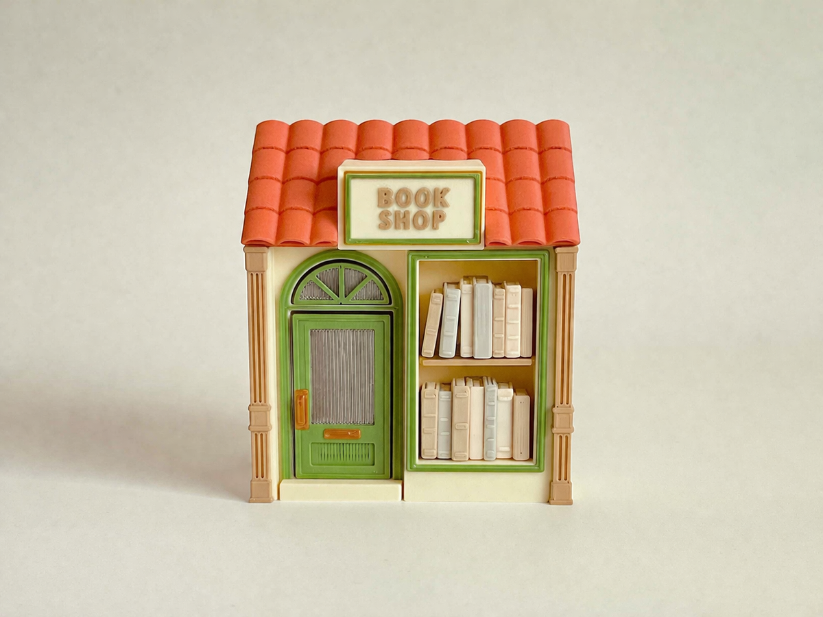 Book Shop Clicker 3D Printed Fidget Keychain