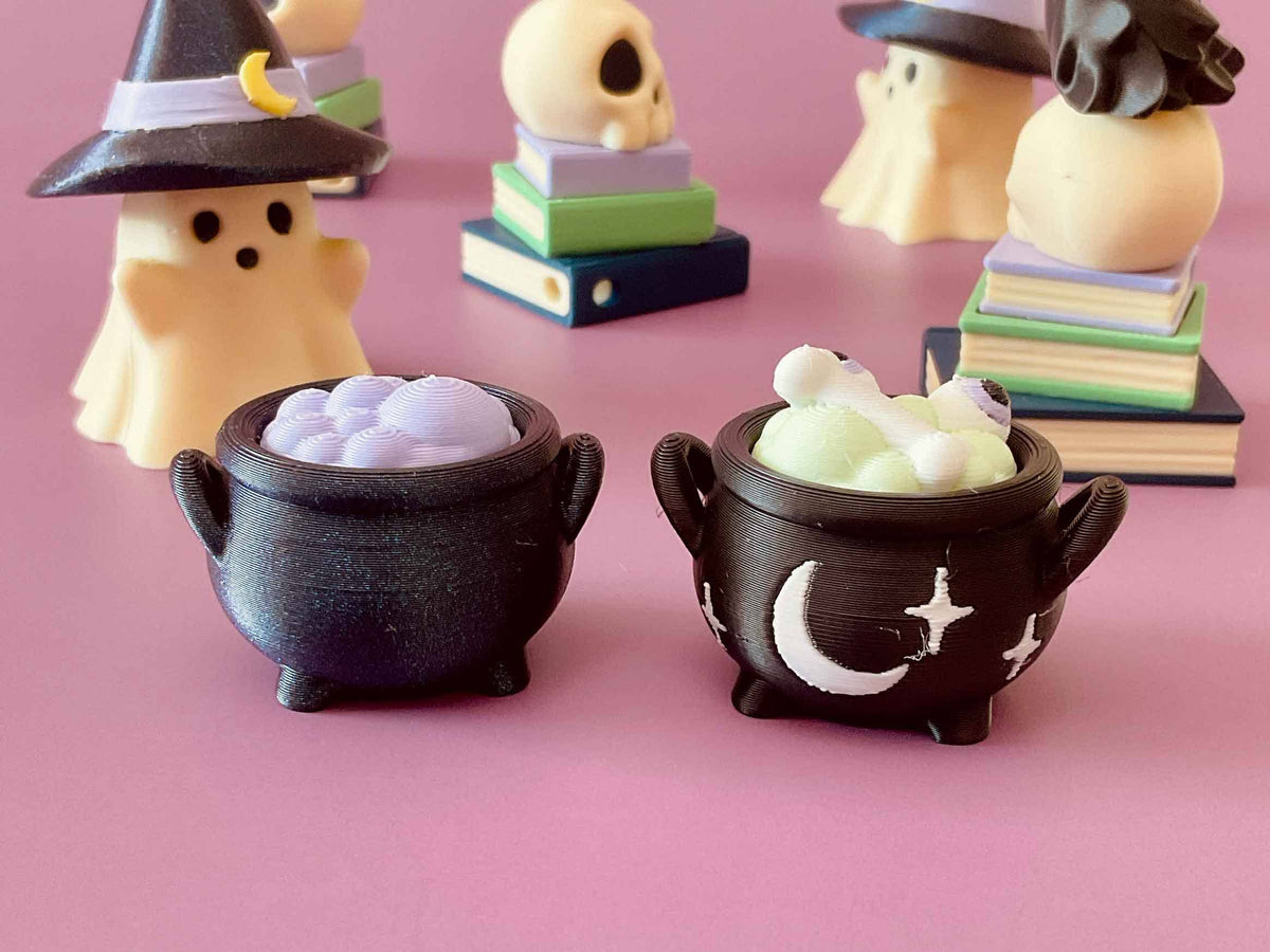 Cauldron with Purple Bubbles