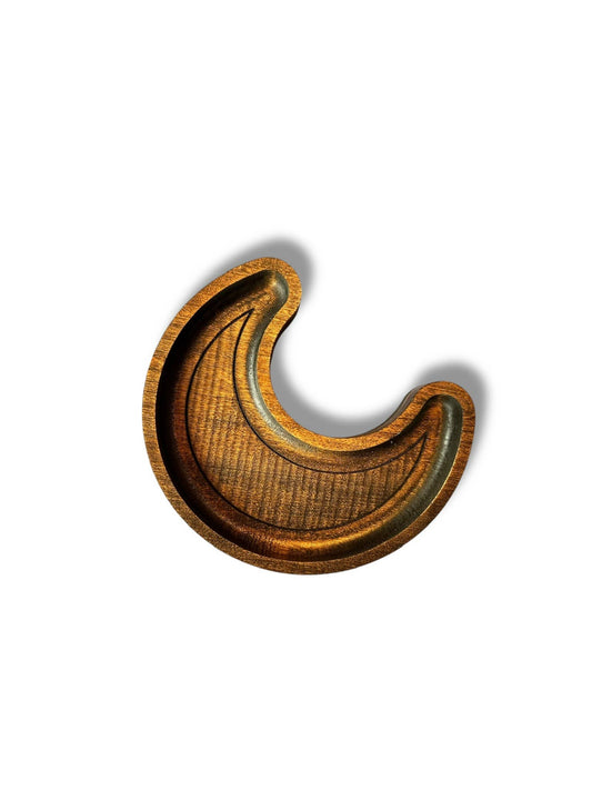 Crescent Moon, Witchy Jewelry Organizer: Walnut