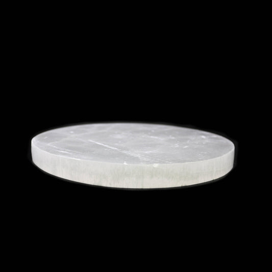 Round Selenite Charging Plate - (6 in.)