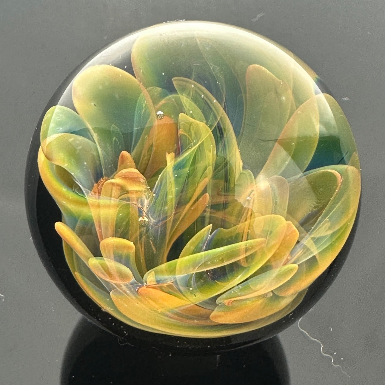 Handmade Blown American Glass Spheres (Contains 24k gold and 0.999 pure silver)