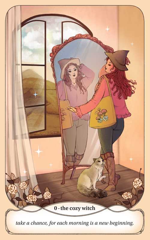 Cozy Witch Tarot Deck and Guidebook