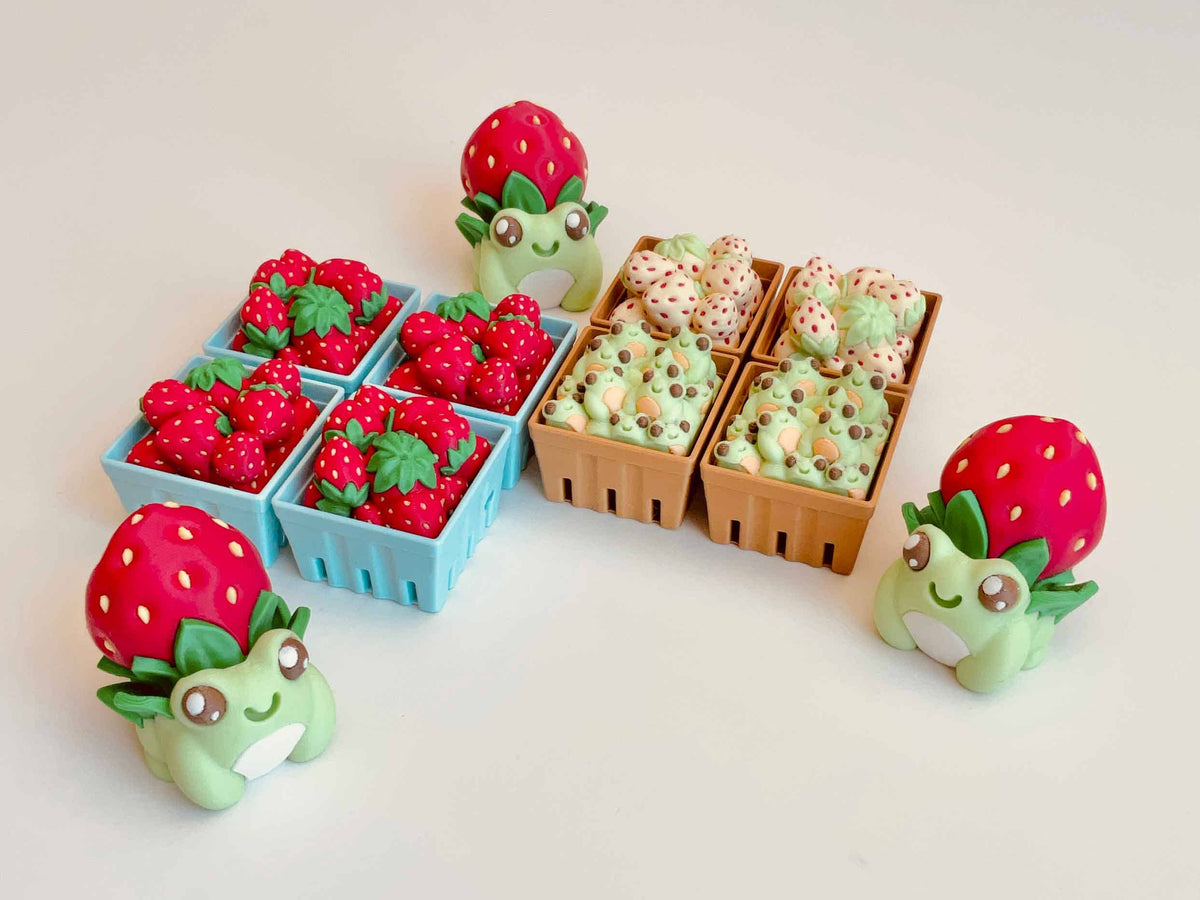 Basket of Strawberries / Red