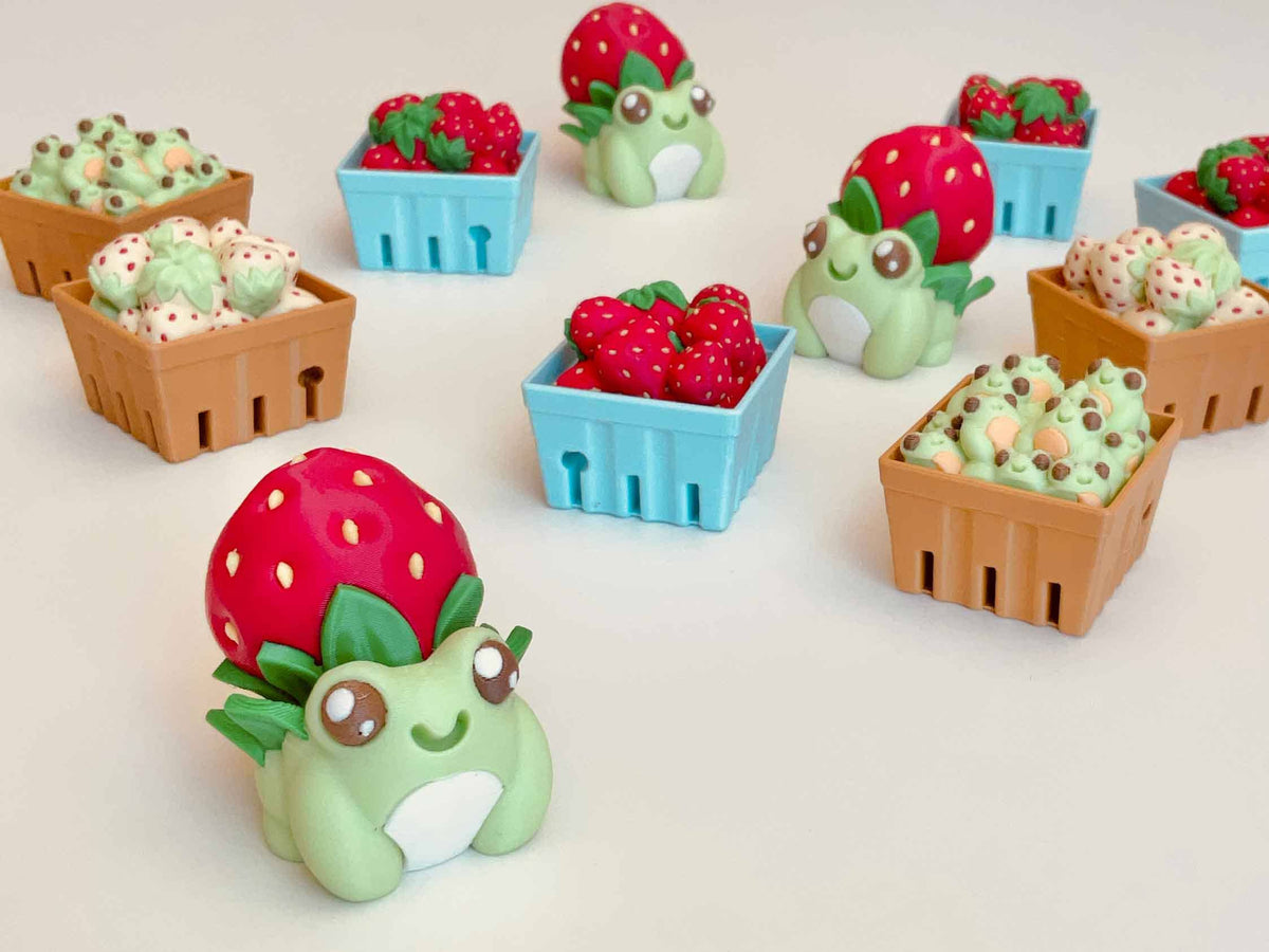 Basket of Strawberries / Red