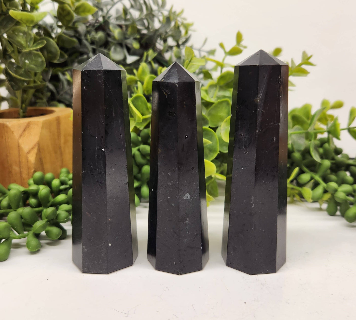 Black Tourmaline 8-Faceted Tower