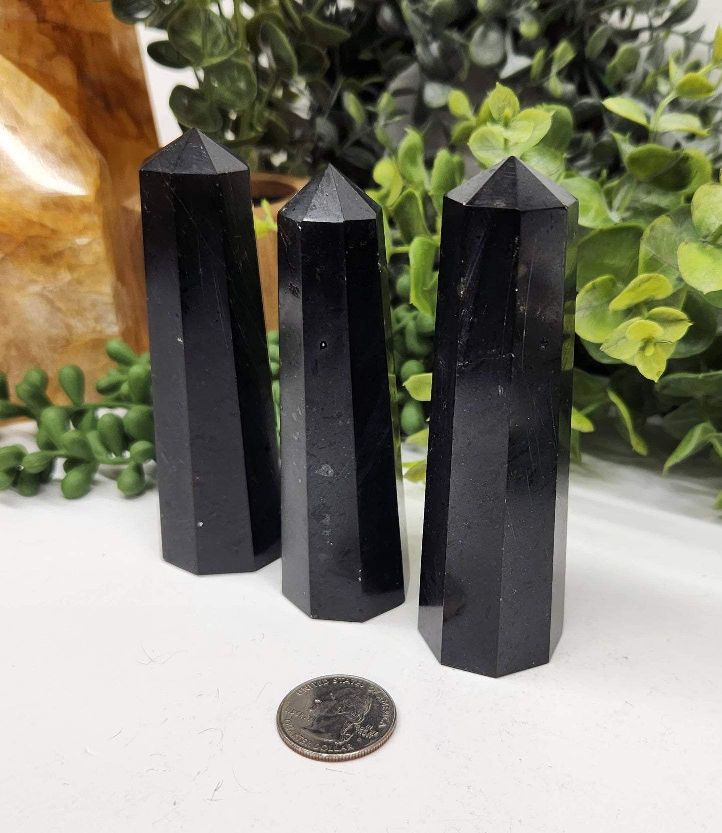 Black Tourmaline 8-Faceted Tower