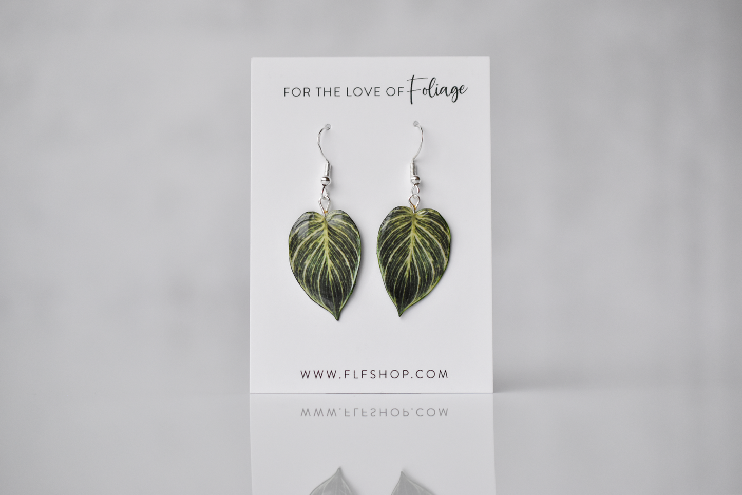 Birkin Philodendron Plant Earrings