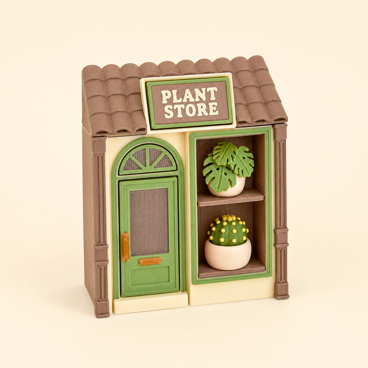 Plant Shop Clicker 3D Printed Fidget Keychain
