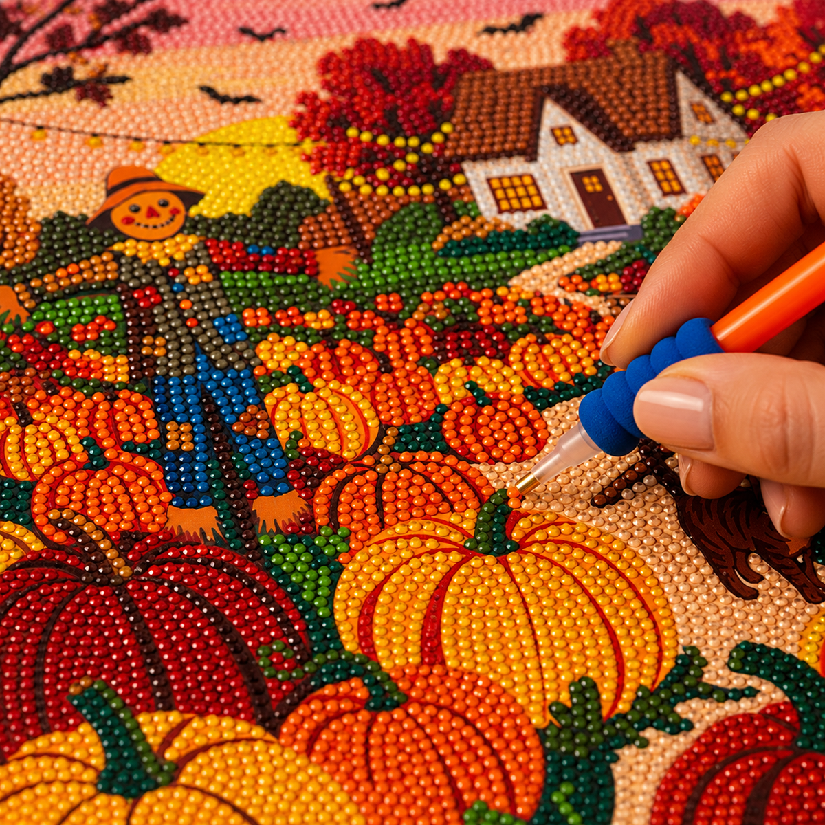 Fall Diamond Art - Pumpkin Patch