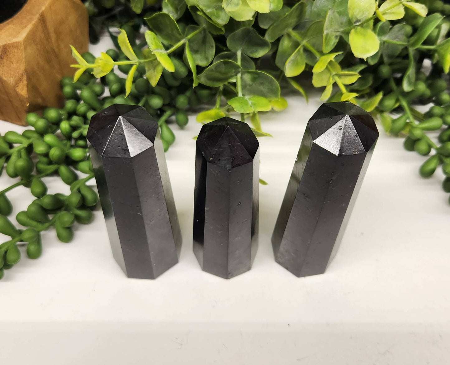 Black Tourmaline 8-Faceted Tower