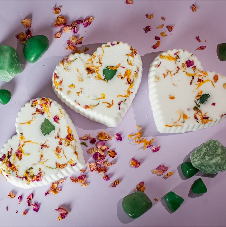 Crystal Heart Bath Bomb
