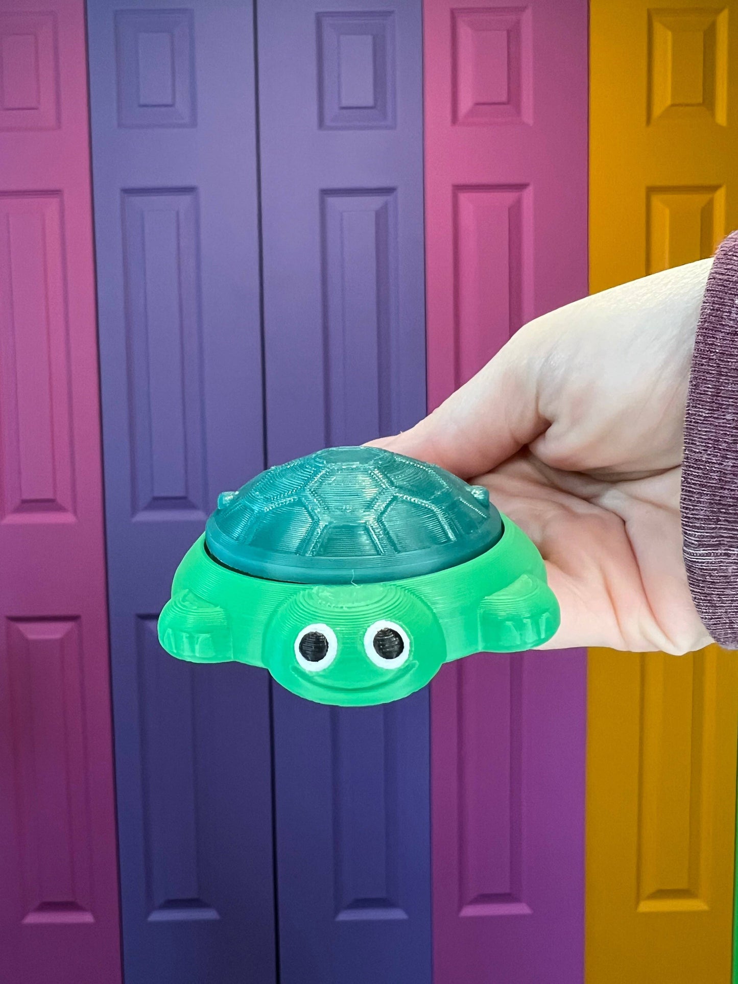 Turtle Childhood Sandbox Fidget Toy Clicker Keychain