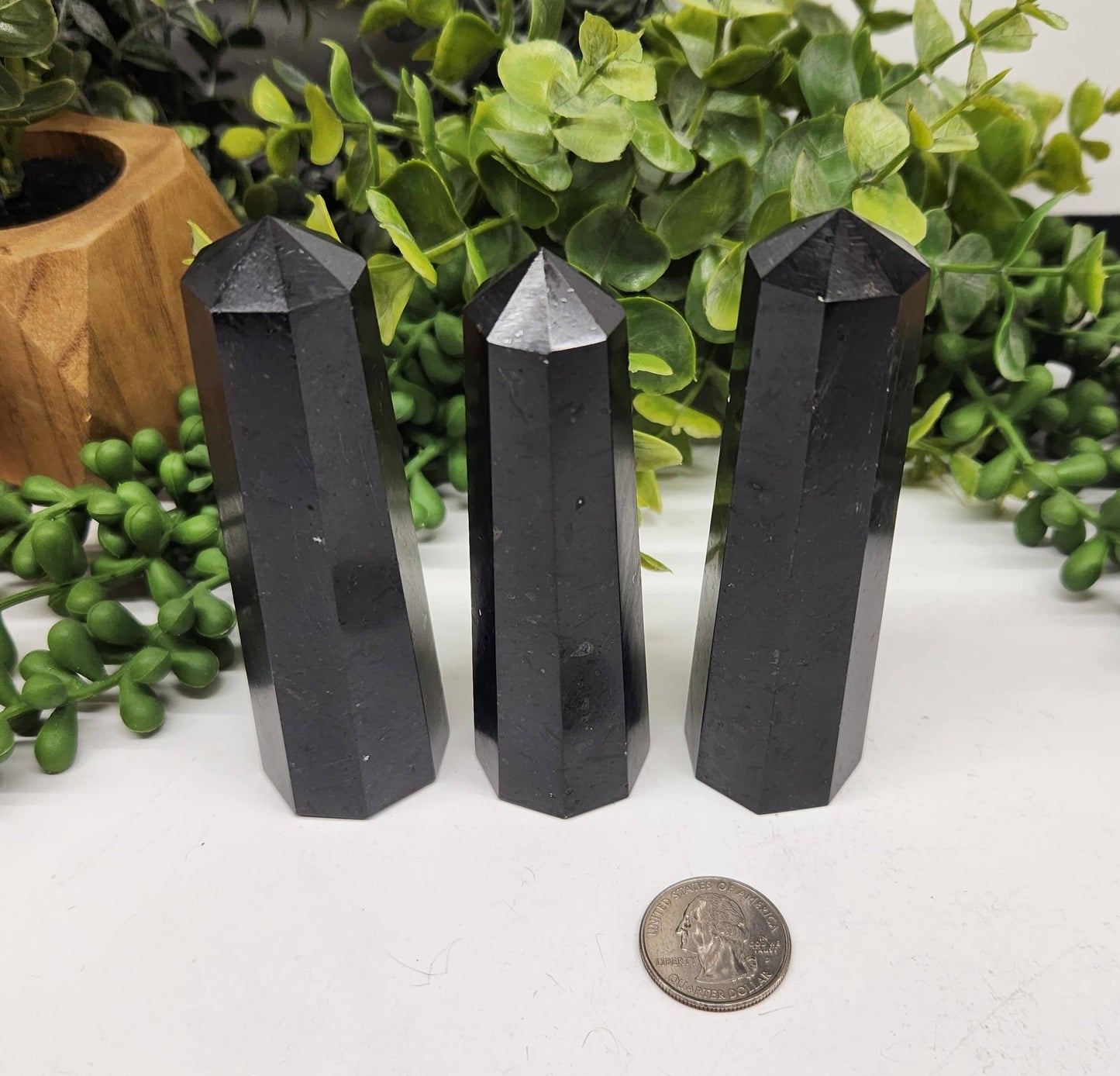 Black Tourmaline 8-Faceted Tower