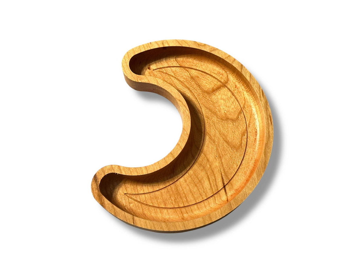 Crescent Moon, Witchy Jewelry Organizer: Walnut