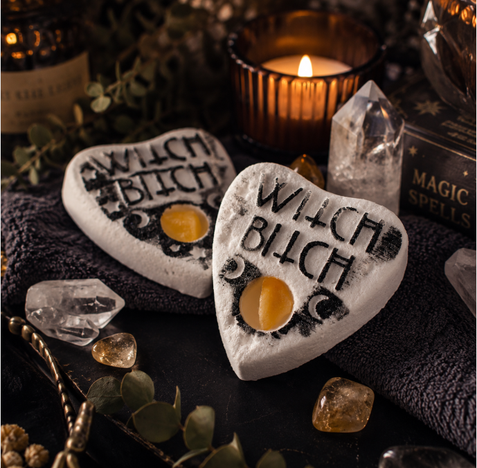 Witch Bitch Citrine Crystal Bath Bomb