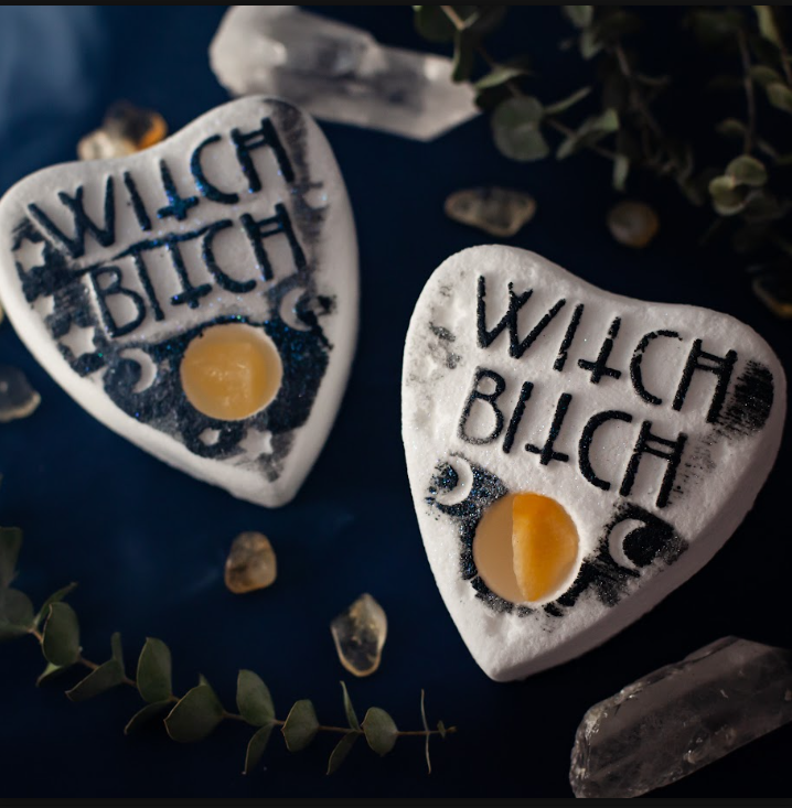 Witch Bitch Citrine Crystal Bath Bomb