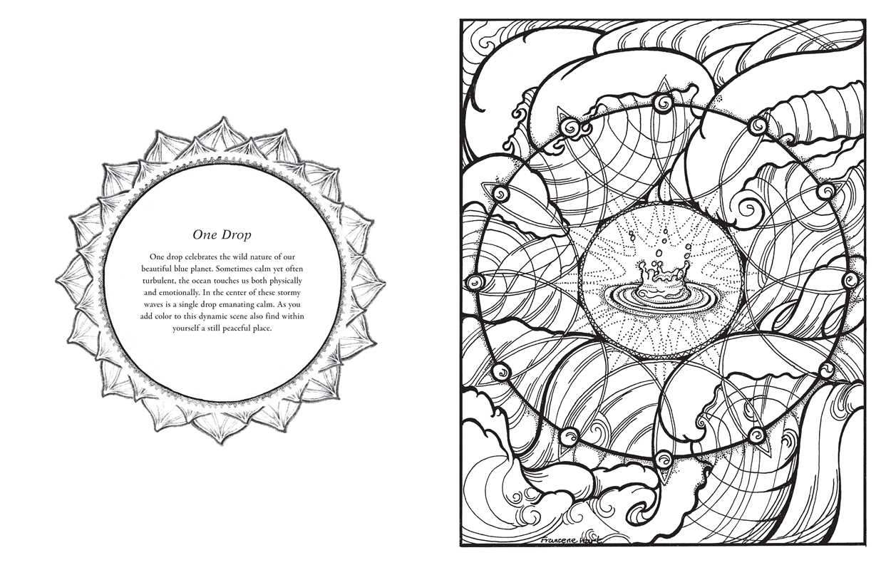 Sacred Geometry Coloring Book by Francene Hart: Paperback