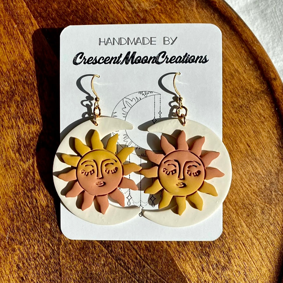 Sun and Moon Earrings