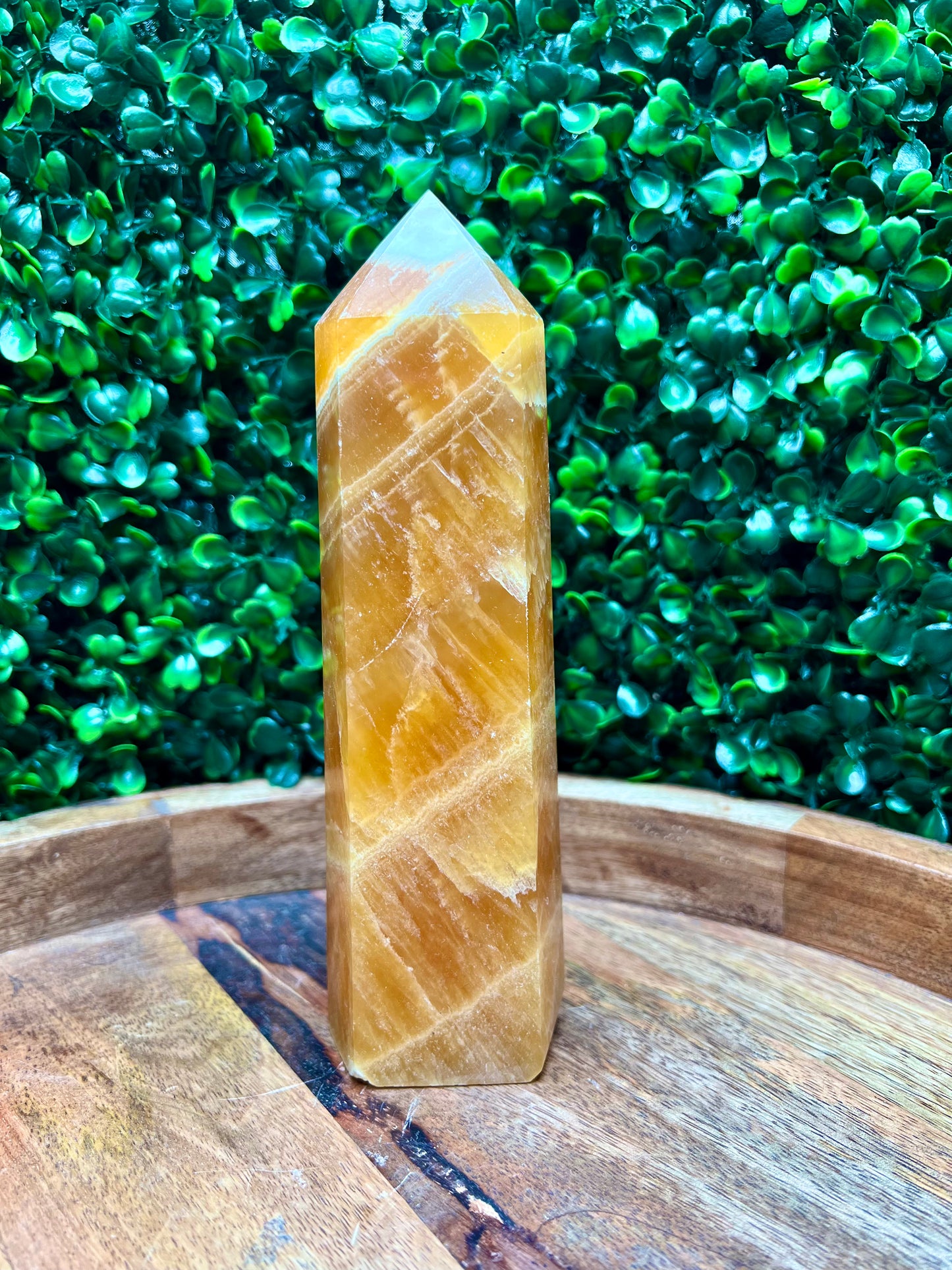 Large Orange Calcite Tower