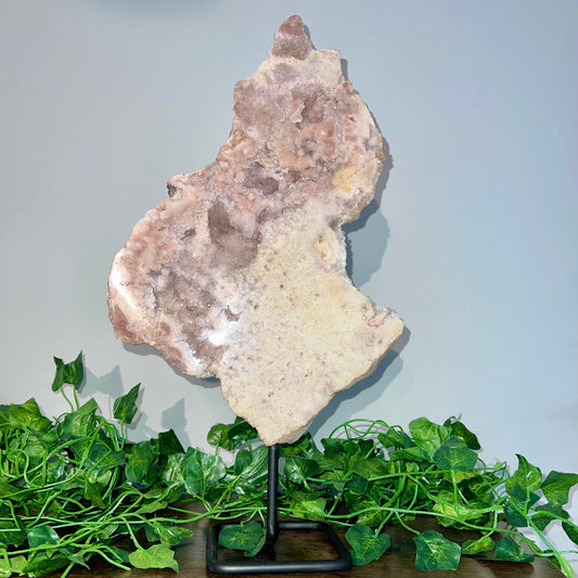 Pink Amethyst Slab on Stand