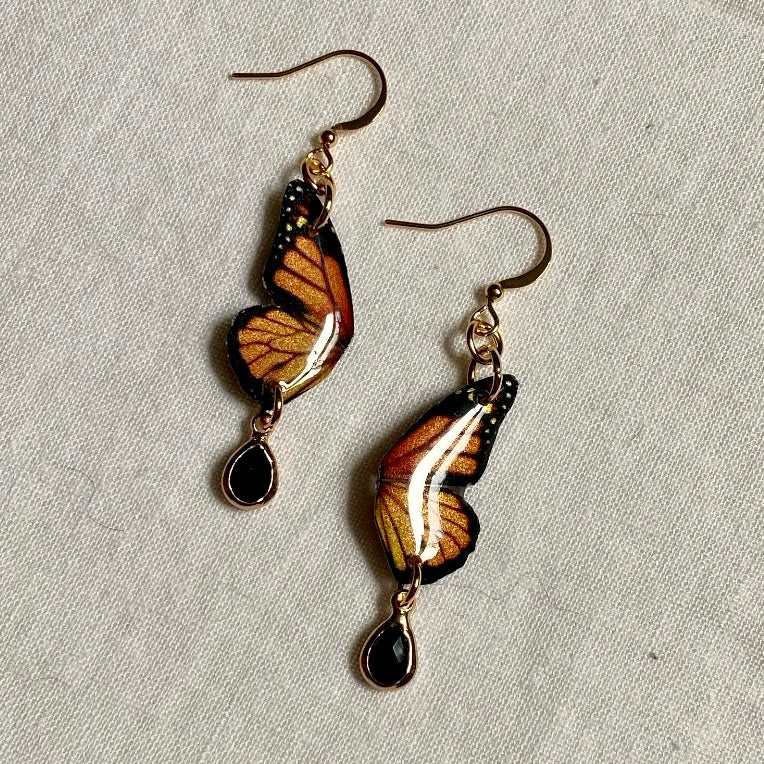 Mini Monarch Earrings