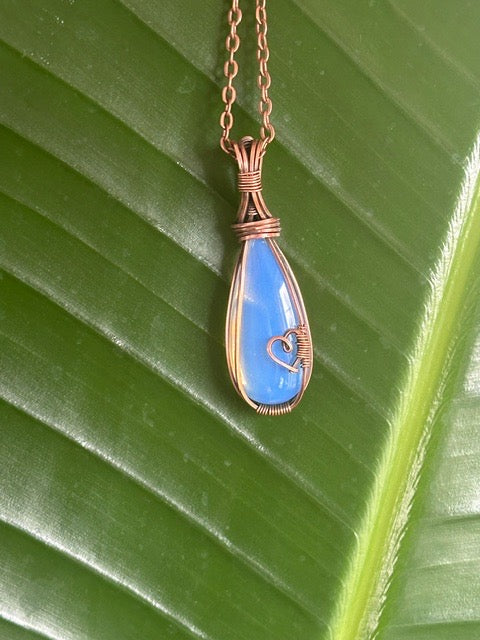 Opalite in Copper Necklace