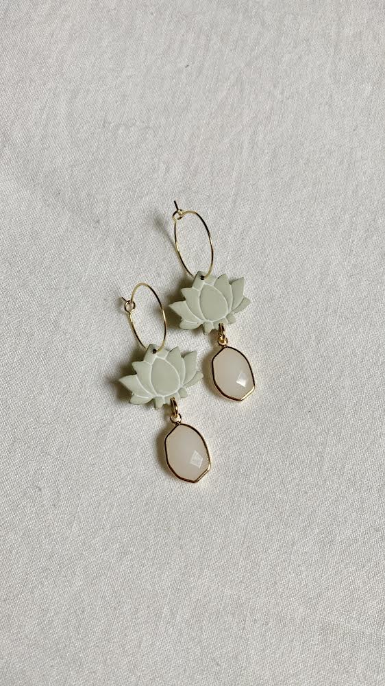 Lotus Earrings