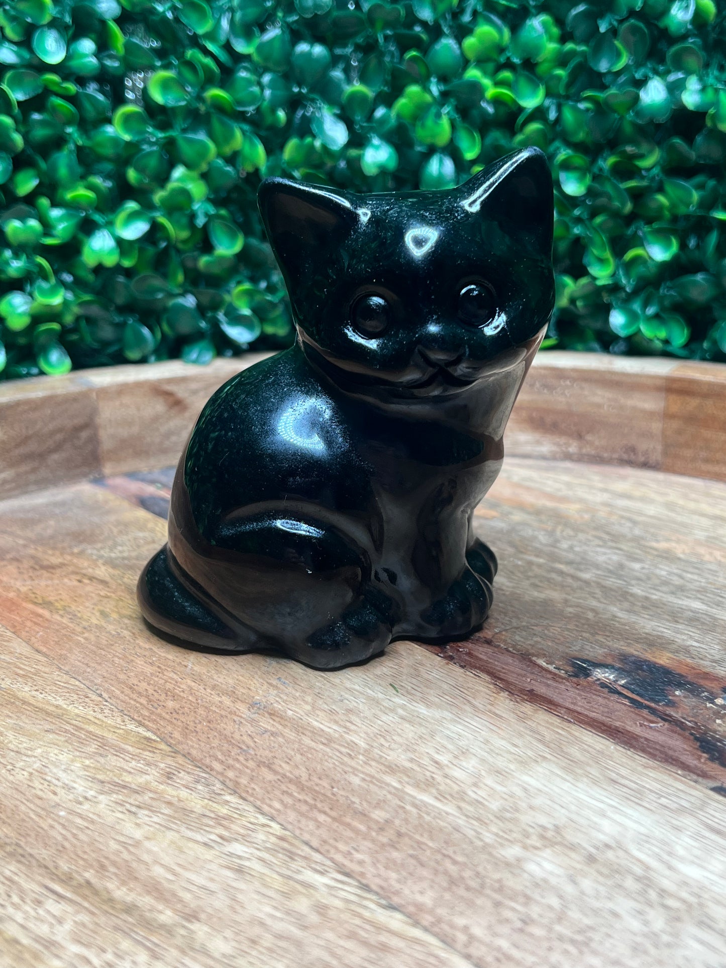 Large Black Obsidian Cat