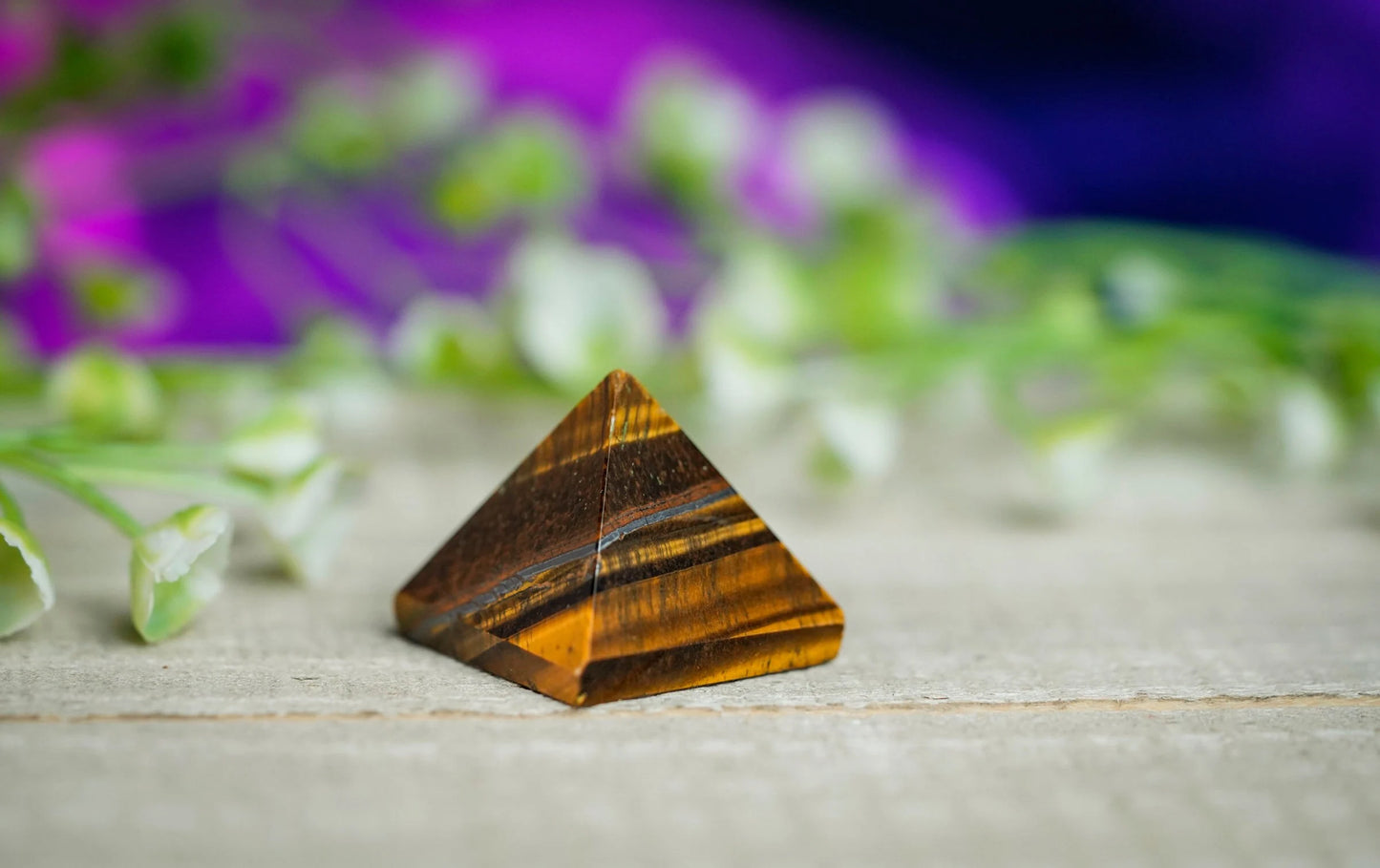 Tigers Eye Pyramid