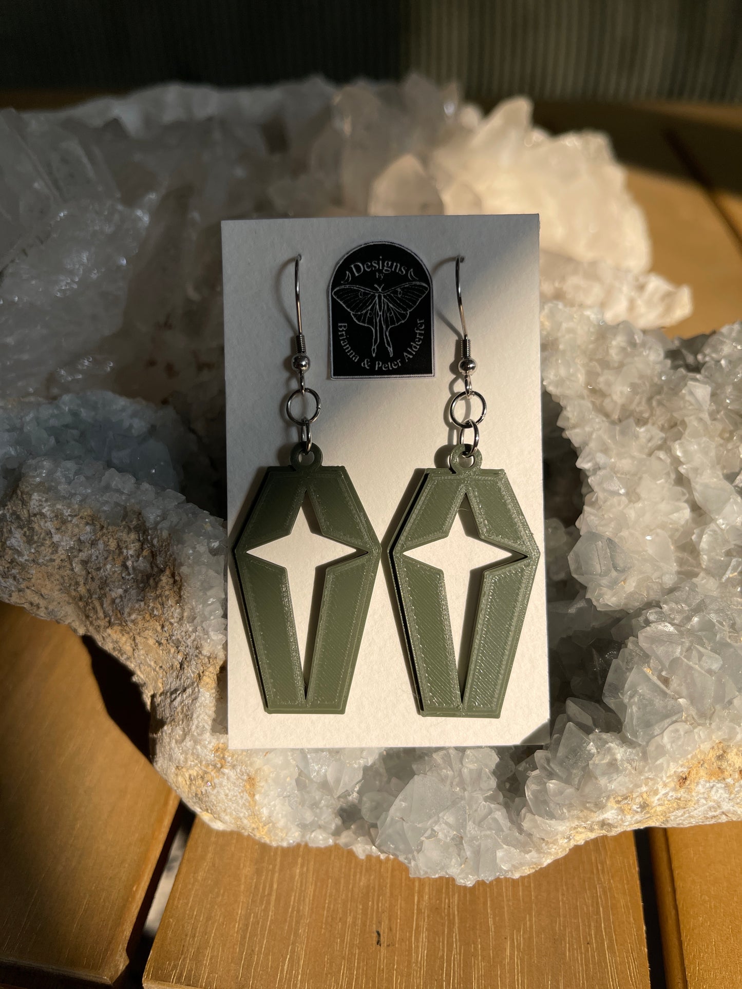 Coffin Earrings