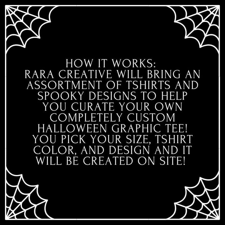 Spooky Shirt Pop Up With RaRa Creative