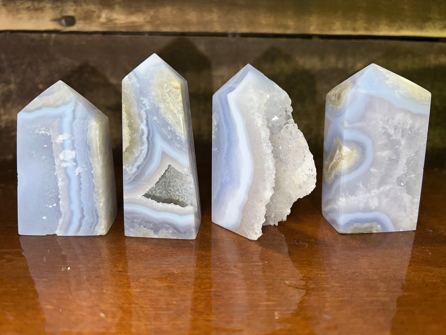 Blue Lace Agate Towers