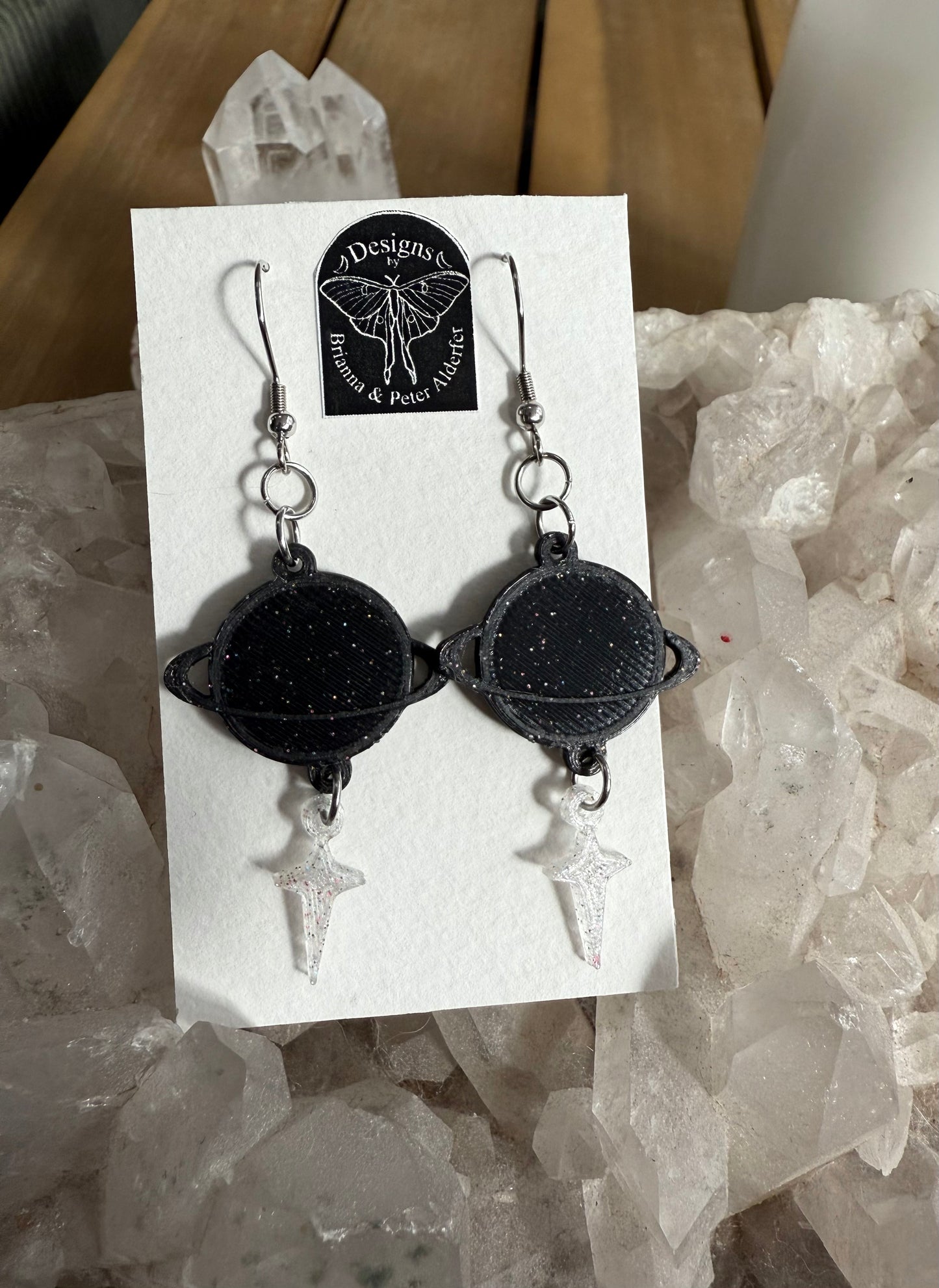 Planet & Star Earring