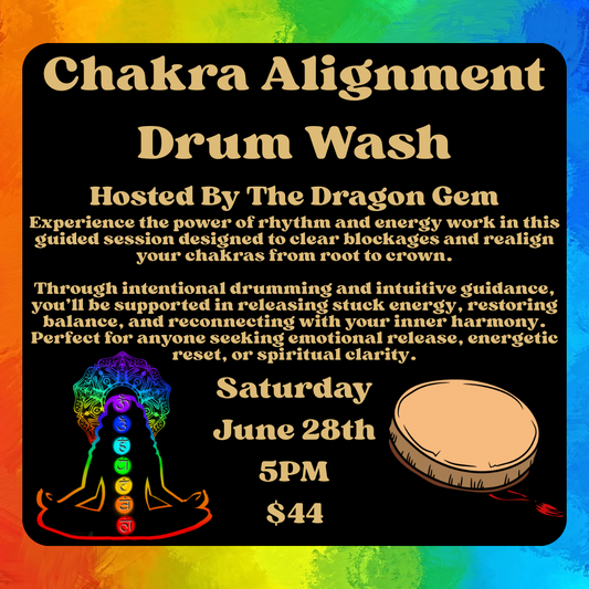 Chakra Alignment Drum Wash With The Dragon Gem