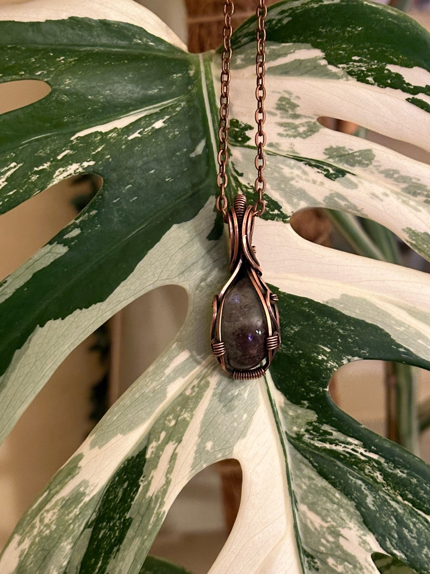 Garden Quartz Wire Wrapped Necklace