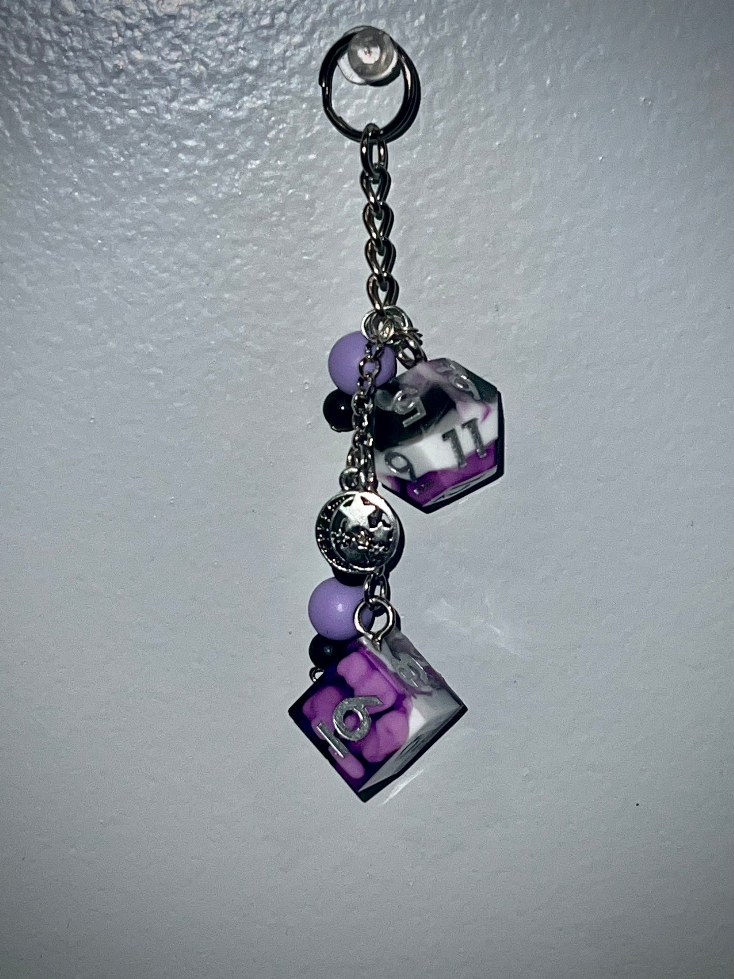 Resin Dice Keychain