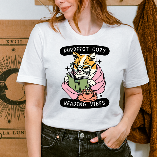 Purrfect Reading Tshirt